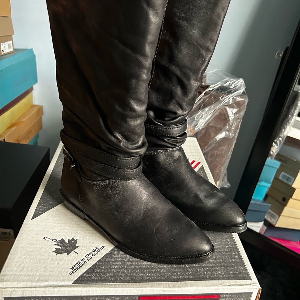 Elegant Black Leather Boots